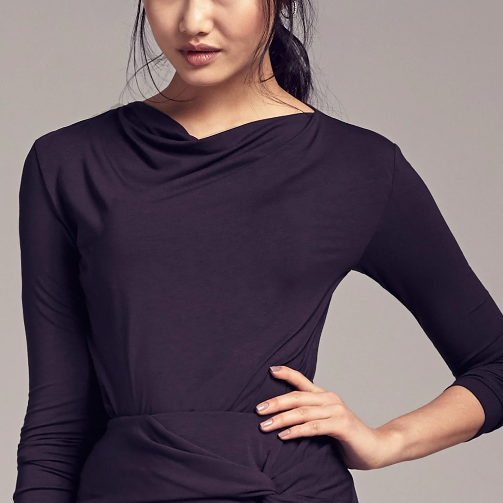 MM Lafleur The Winfrey Top Long Sleeve in Purple